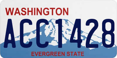 WA license plate ACC1428