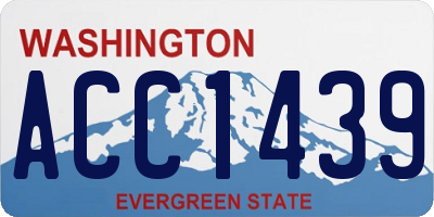 WA license plate ACC1439