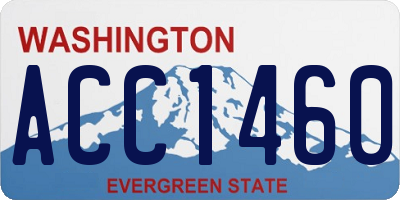 WA license plate ACC1460