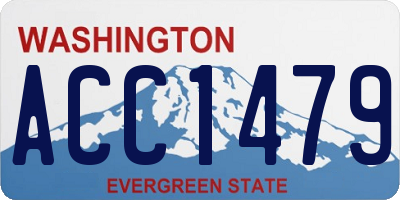 WA license plate ACC1479