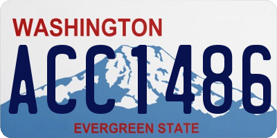 WA license plate ACC1486