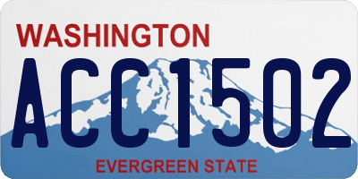 WA license plate ACC1502