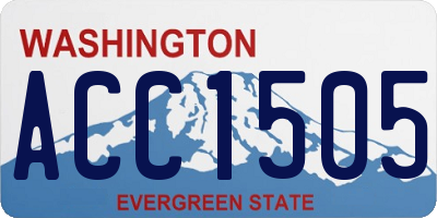 WA license plate ACC1505