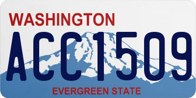 WA license plate ACC1509