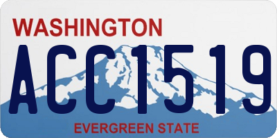 WA license plate ACC1519