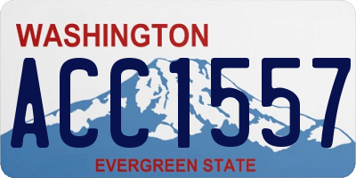 WA license plate ACC1557
