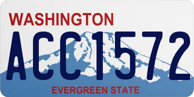WA license plate ACC1572