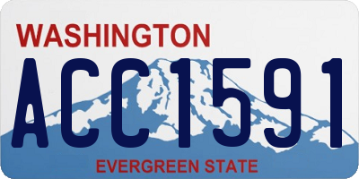 WA license plate ACC1591