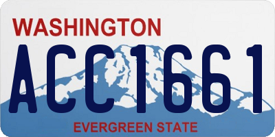WA license plate ACC1661