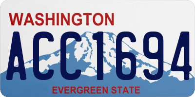 WA license plate ACC1694