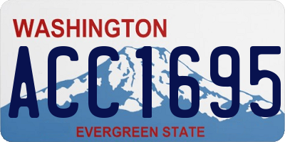 WA license plate ACC1695