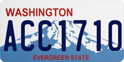 WA license plate ACC1710