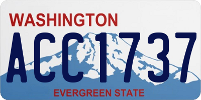 WA license plate ACC1737
