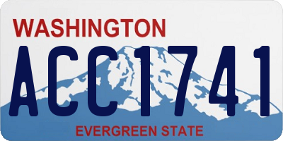 WA license plate ACC1741