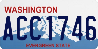 WA license plate ACC1746