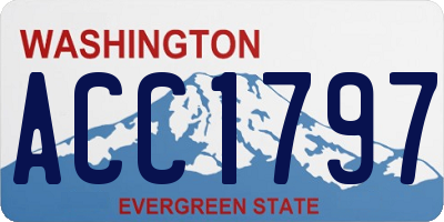 WA license plate ACC1797