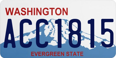 WA license plate ACC1815