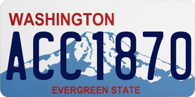 WA license plate ACC1870