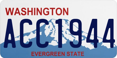 WA license plate ACC1944