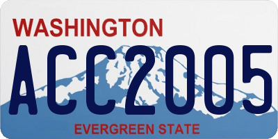 WA license plate ACC2005