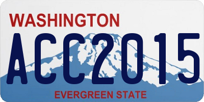 WA license plate ACC2015