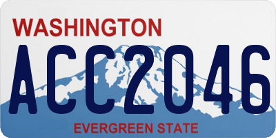 WA license plate ACC2046