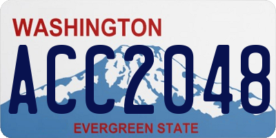 WA license plate ACC2048