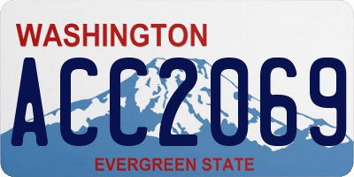 WA license plate ACC2069