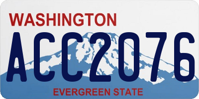WA license plate ACC2076