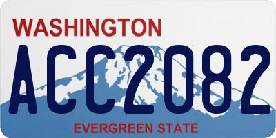 WA license plate ACC2082
