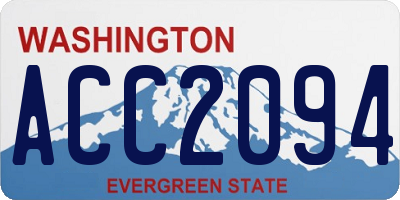 WA license plate ACC2094