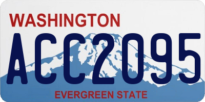 WA license plate ACC2095
