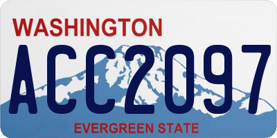 WA license plate ACC2097