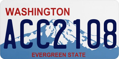 WA license plate ACC2108