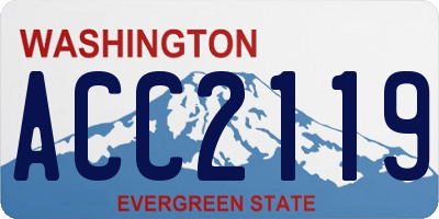 WA license plate ACC2119