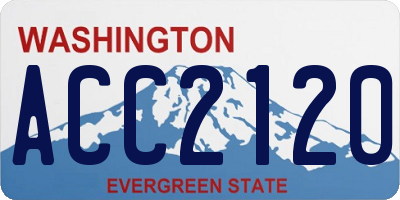 WA license plate ACC2120