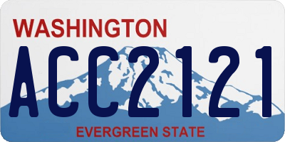 WA license plate ACC2121