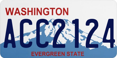 WA license plate ACC2124