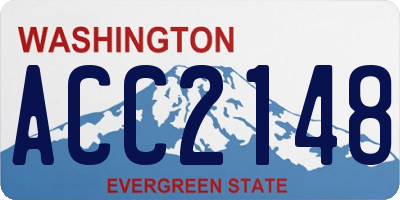 WA license plate ACC2148