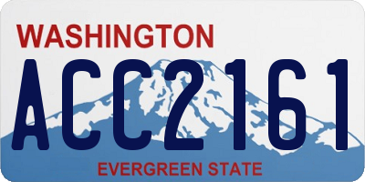 WA license plate ACC2161
