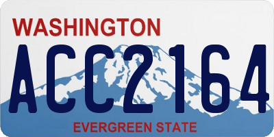 WA license plate ACC2164