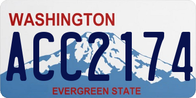 WA license plate ACC2174