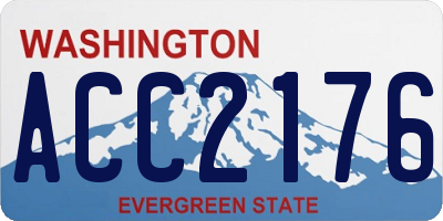 WA license plate ACC2176