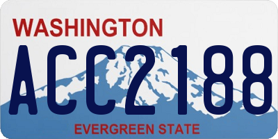 WA license plate ACC2188