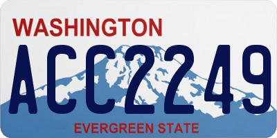WA license plate ACC2249