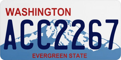 WA license plate ACC2267