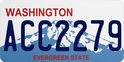 WA license plate ACC2279