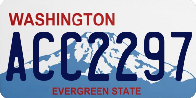 WA license plate ACC2297