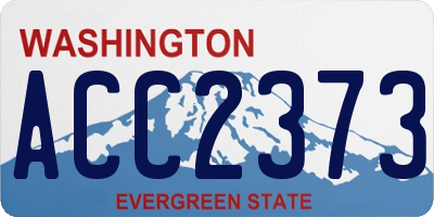 WA license plate ACC2373