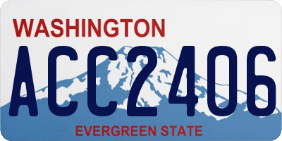 WA license plate ACC2406